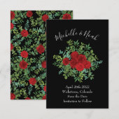 Roodrozenweddenschap Kaart (Voorkant / Achterkant)