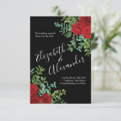 Roodrozenweddenschap Kaart (Staand voorkant)