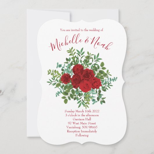 Roodrozenweddenschap Kaart (Voorkant)