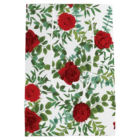 Roodrozenweddenschap Medium Cadeauzakje (Achterkant)