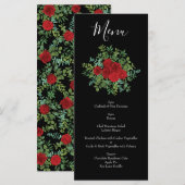 Roodrozenweddenschap Menu (Voorkant / Achterkant)