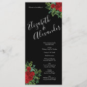 Roodrozenweddenschap Menu (Voorkant)
