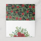 Roodrozenweddenschap Plaatskaartje (Buitenkant ongevouwen)