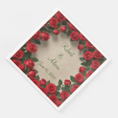 Roodrozenweddenschap Servet (Hoek)