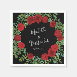 Roodrozenweddenschap Servet