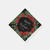 Roodrozenweddenschap Servet (Hoek)