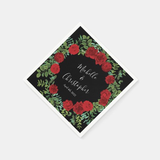 Roodrozenweddenschap Servet (Hoek)