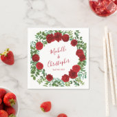 Roodrozenweddenschap Servet (Insitu)