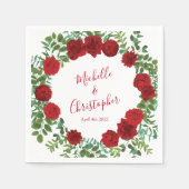 Roodrozenweddenschap Servet (Voorkant)