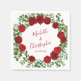 Roodrozenweddenschap Servet