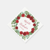 Roodrozenweddenschap Servet (Hoek)