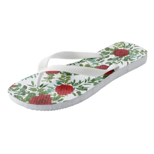 Roodrozenweddenschap Teenslippers (Schuin)