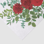 Roodrozenweddenschap Tissuepapier (Detail)