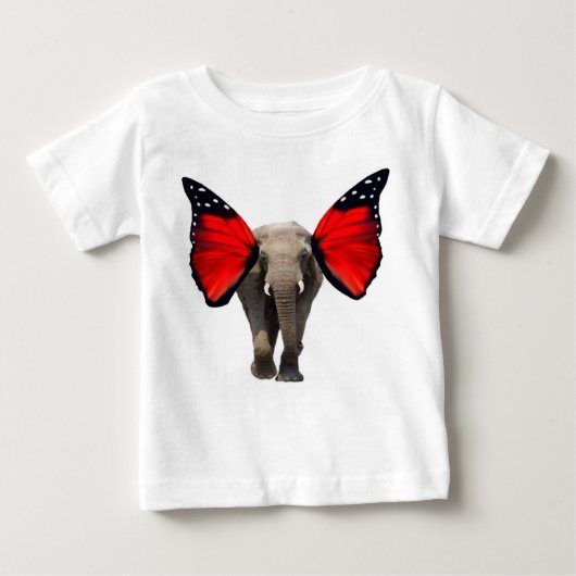 Roodscharnierend Baby T-shirt (Voorkant)