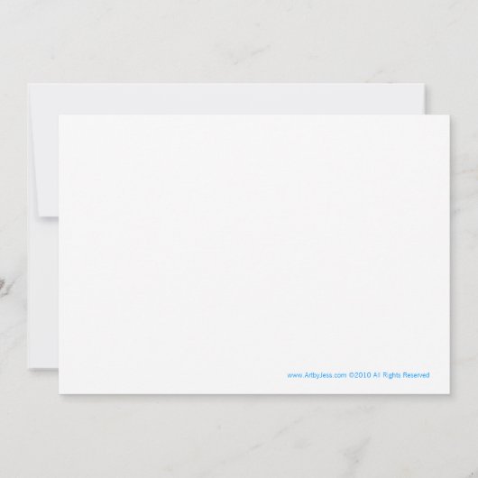 Roodschildpad 5x7 uitnodiging op verjaardag (Achterkant)