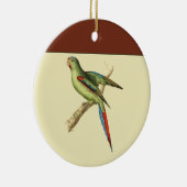 Roodschouderparkiet Keramisch Ornament (Rechts)