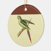 Roodschouderparkiet Keramisch Ornament (Links)