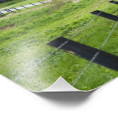 Roodschuur en boerderij huis bij Berlijn, Ohio. Foto Afdruk (Hoek)