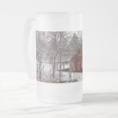 Roodschuur in de sneeuwvorst van de Mok van glasbi (Voorkant links)