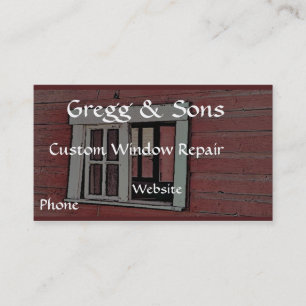 Roodschuurvenster Visitekaartje