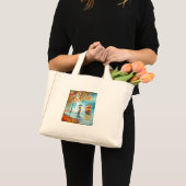 Roodse herfst rode tramparaplu's romantisch koppel mini tote bag (Voorkant (product))
