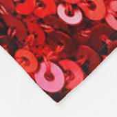 Roodsequions patroon fleece deken (Hoek)