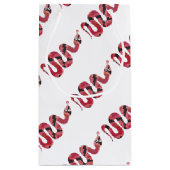 Roodslanke en rode zilhouetten klein cadeauzakje (Achterkant)