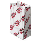 Roodslanke en rode zilhouetten klein cadeauzakje (Achterkant Gekanteld)