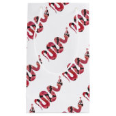 Roodslanke en rode zilhouetten klein cadeauzakje (Voorkant)