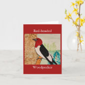 Roodsnavel-specht kaart (Gele Bloem)