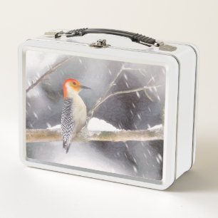 Roodsnavel-specht Schilderij Originele Vogel Kunst