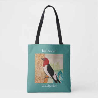 Roodsnavel-specht tote bag