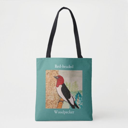 Roodsnavel-specht  tote bag (Voorkant)