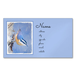 Roodsnavelboomklever Schilderij Originele Vogel Ku Magnetisch Visitekaartje