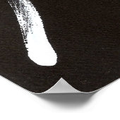 Roodsneeuwvogel als veer poster (Hoek)