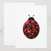 Roodsparren Ladybird Ladybug Kaart (Voorkant / Achterkant)