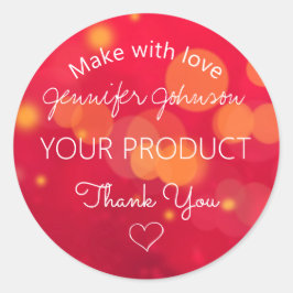 Roodsparren Ronde Sticker