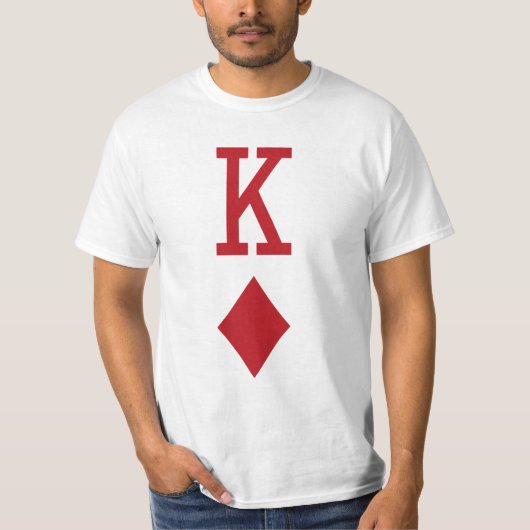 Roodspelkaart van diamanten t-shirt (Voorkant)