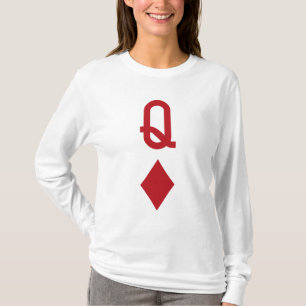Roodspelkaart voor diamanten t-shirt