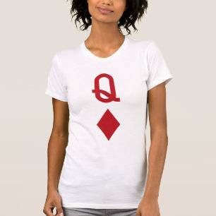 Roodspelkaart voor diamanten t-shirt