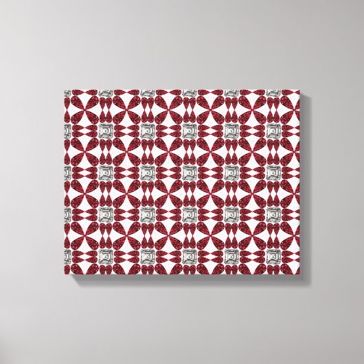 roodspinnenmotief canvas afdruk (Voorkant)