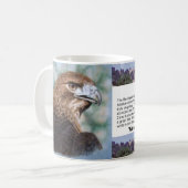 Roodstaart Hawk-luchtborstel Koffiemok (Voorkant links)