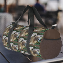 Roodstaart Hawk Patroon op Bruin Plunjezak