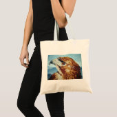 Roodstaart Hawk-textiel Tote Bag (Voorkant (product))