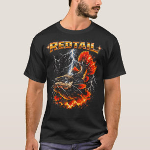 Roodstaart Meerval Heavy Metal Retro Aquariumvis L T-shirt