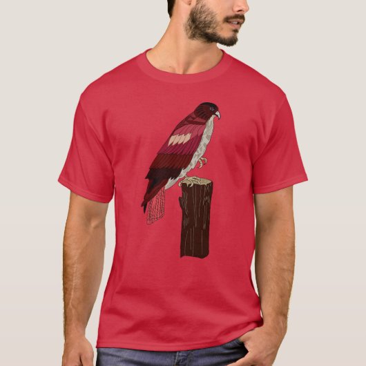 Roodstaartbuizerd T-shirt (Voorkant)