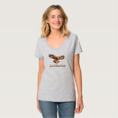 Roodstaartbuizerd V-hals T-shirt (Voorkant volledig)