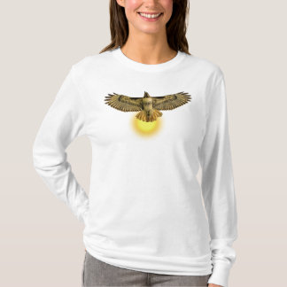 Roodstaartbuizerd vliegt in de zon t-shirt