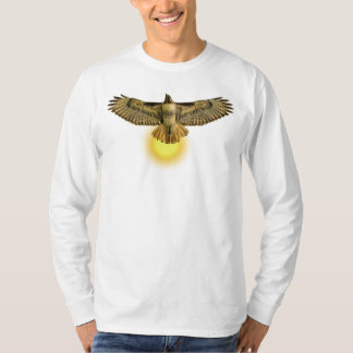 Roodstaartbuizerd vliegt in de zon t-shirt