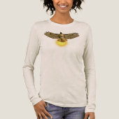 Roodstaartbuizerd vliegt in de zon Tri-Blend shirt (Voorkant)